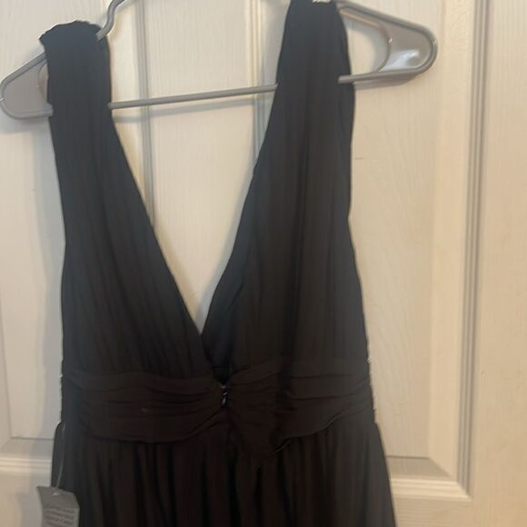 Love X Design Black Athena Deep Vneck Maxi Dress Size Large - Picture 5 of 8